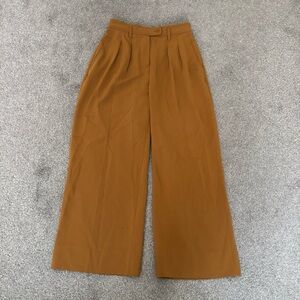 Aritzia Babaton Camel Wide Leg Trousers